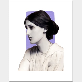 English Novelist Virginia Woolf illustration Posters and Art